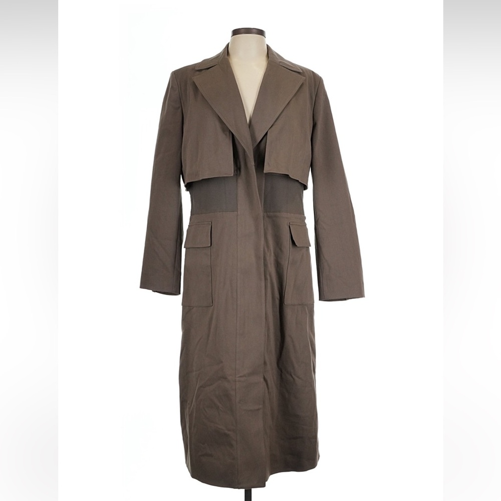 Alo Yoga Formation Trench Coat Olive Tree - Picture 2 of 4